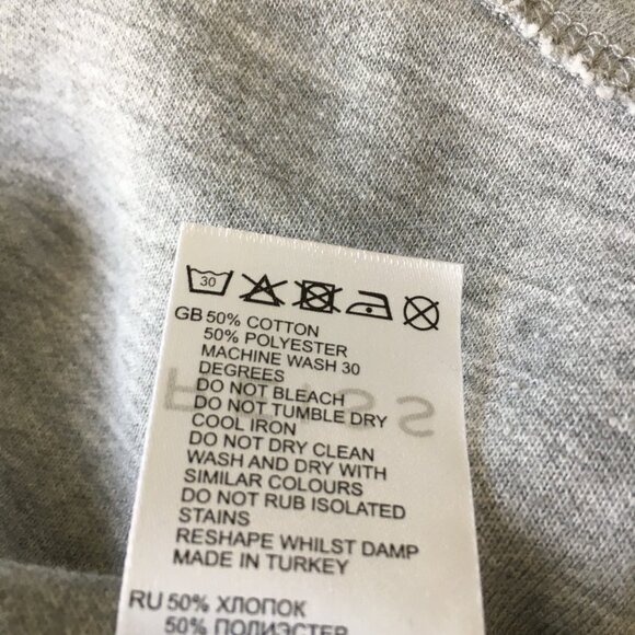 REISS Gray ASTRID Ruching Long Sleeve Hidden Zipper Dress - Picture 5 of 16